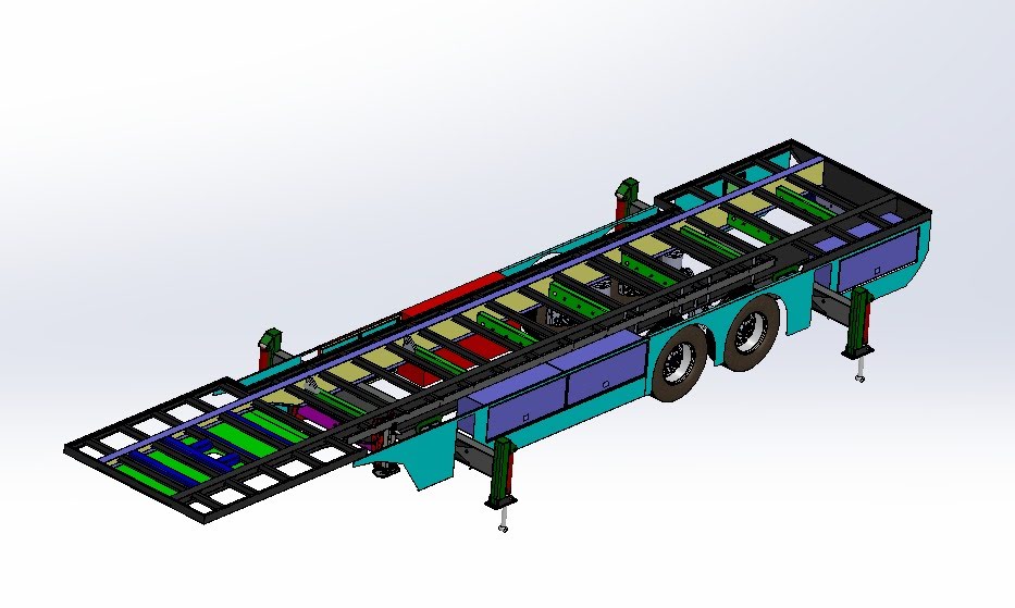 2 Axle semi trailer