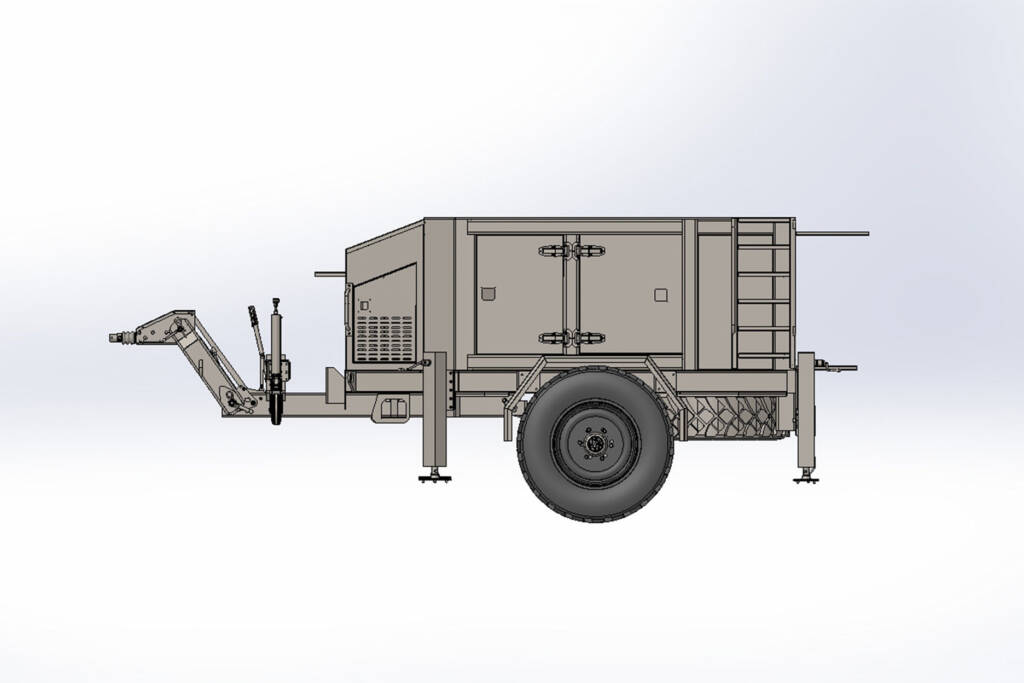 3500 kg Single axle Military Trailers